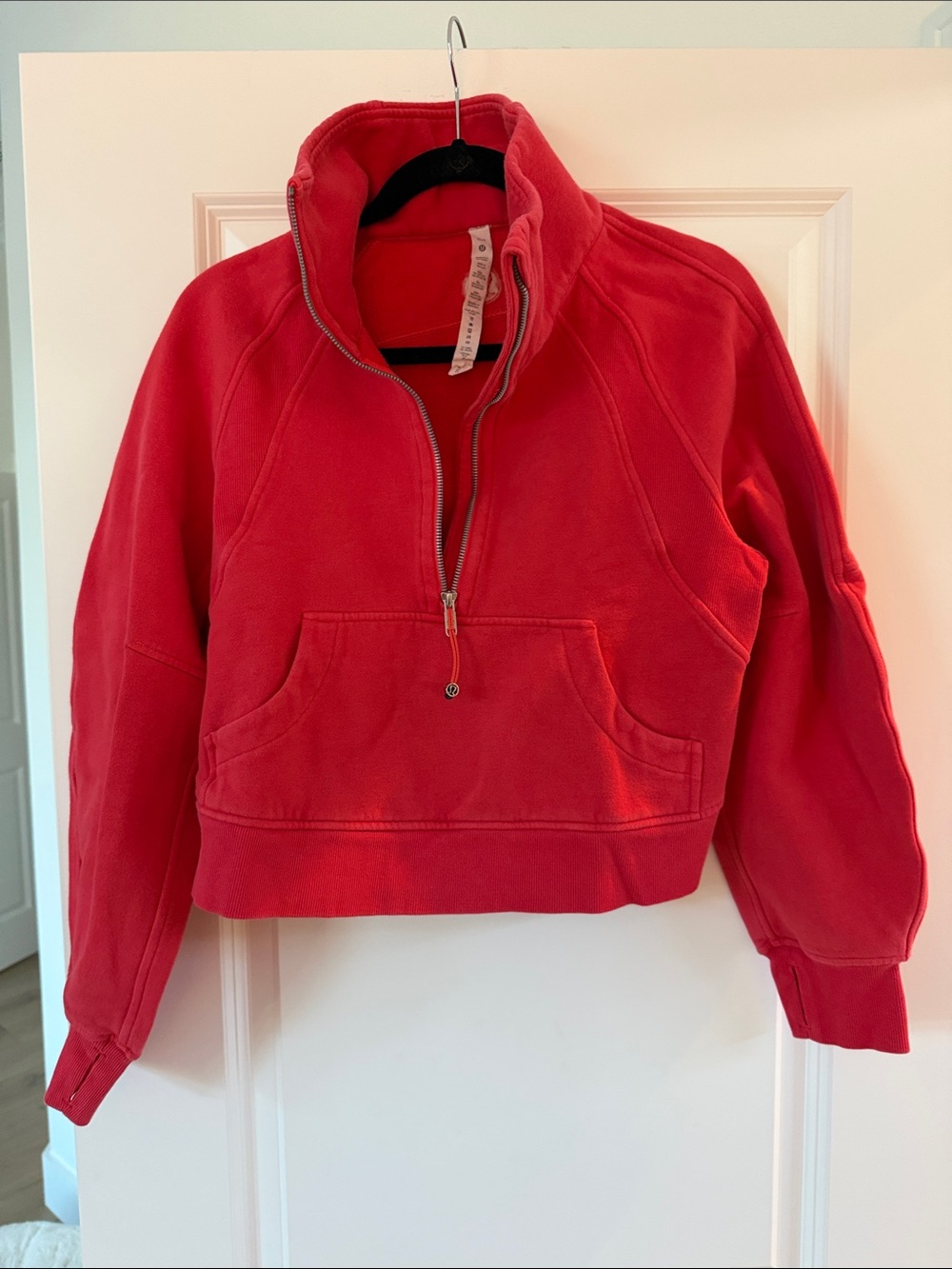 Lululemon scuba Women's Red Half-Zip Pullover Sweatshirt xs/sm